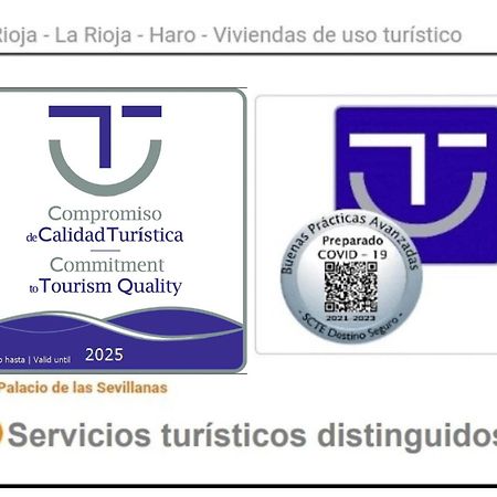 Apartamento Palacio De Las Sevillanas Haro Eksteriør bilde